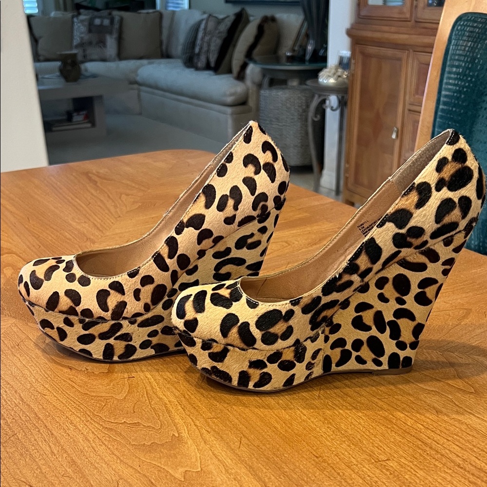 Steve Madden Animal Print Wedges